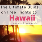 pinterest graphic on how to fly free to Hawaii