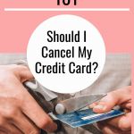 a pinterest graphic on whether or not to cancel your credit card