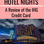 A pinterest graphic about the IHG credit card.