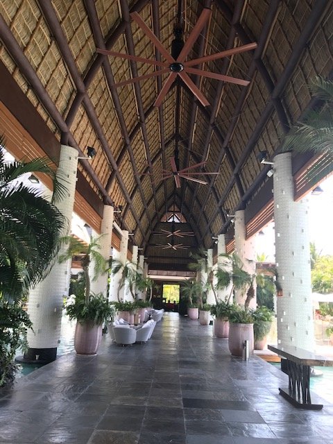 Lobby of a timeshare in Mexico