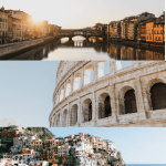 pinterest pin about how to travel Italy using points and cash.