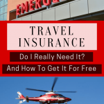 pinterest graphic about travel insurance