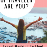 pinterest graphic about types of travelers