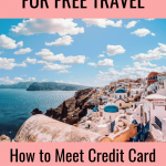 Pinterest graphic on how to meet credit card minimum spend