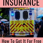 a pinterest graphic on how to get travel insurance for free with your credit card