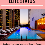 pinterest graphic about how to get hotel status