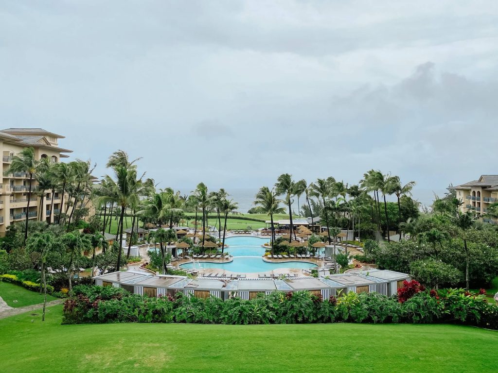 Ritz Carlton pool and grounds in Maui