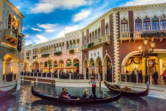 Gondola at the Venetian Hotel, Las Vegas