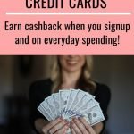 pinterest graphic about best cashback credit cards