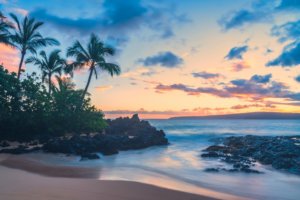 Maui at sunset