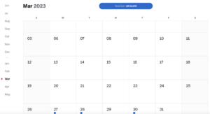 Screenshot Award Flight Calendar