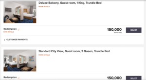 Screenshot of Marriott hotel stay in Oceanside, Ca