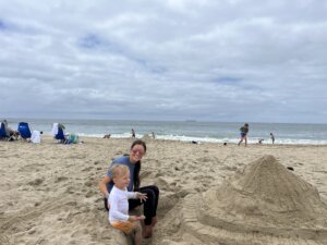 Huntington Beach sand castle 