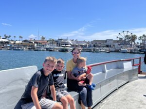 Family on Balboa Island Ferry