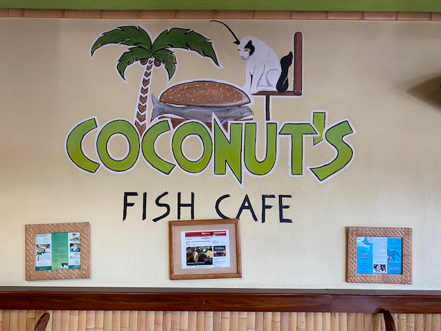 Sign that says Coconut's Fish Cafe