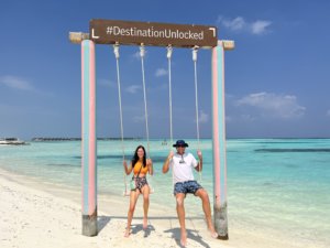 couple in Maldives le méridien 