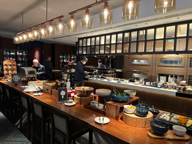 Hotel breakfast buffet