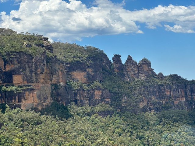 Blue Mountains and greenery