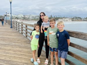oceanside pier with family 