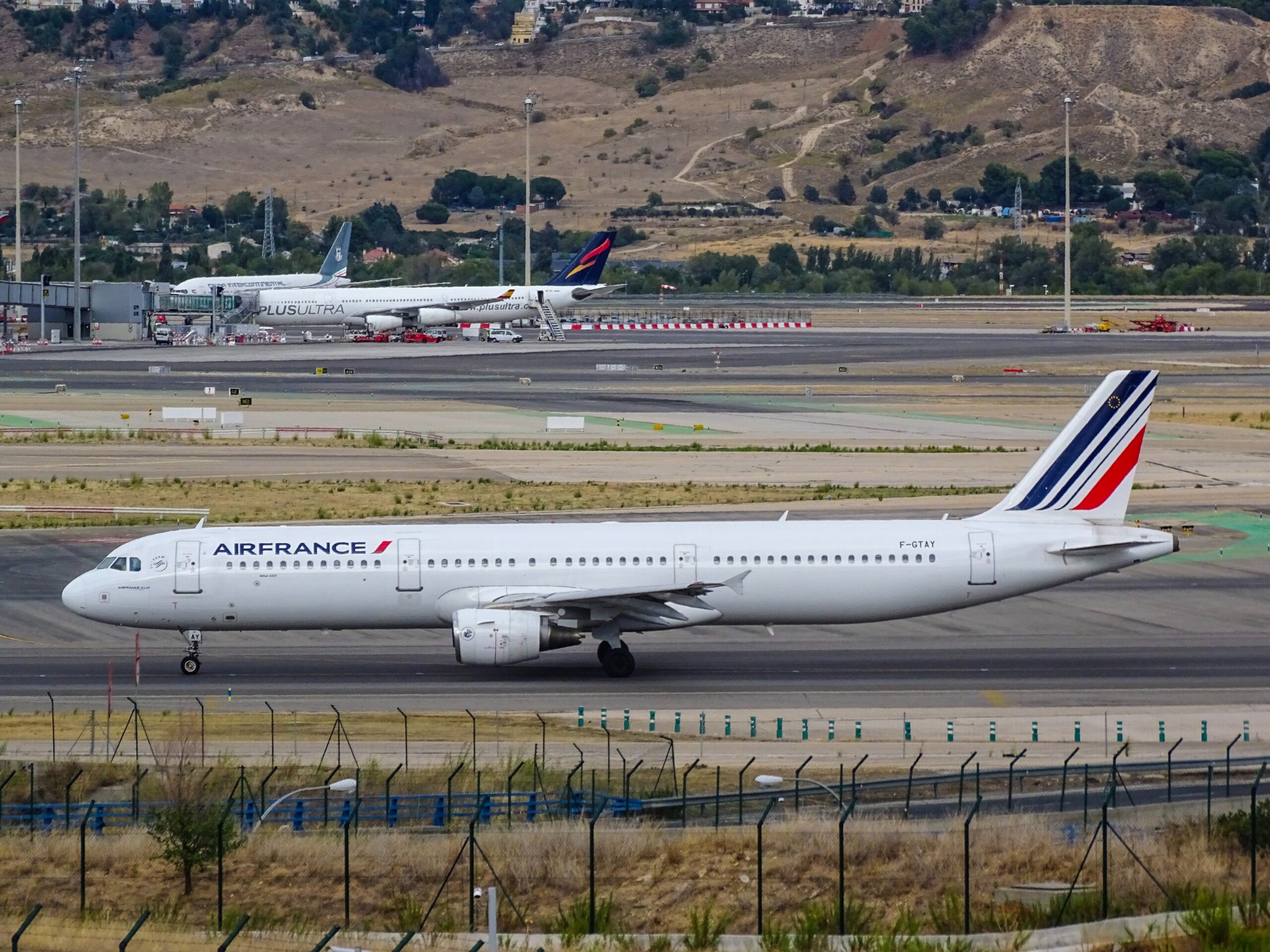 Air France plane on runway