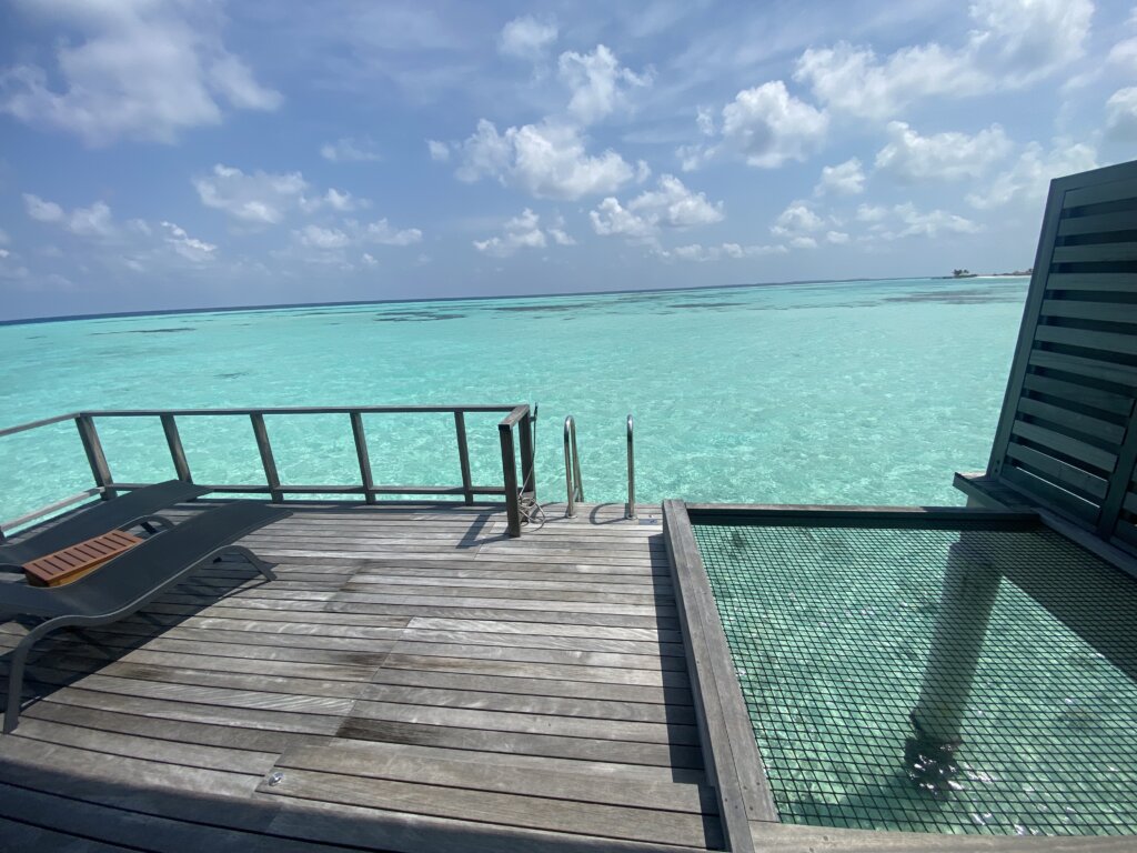 View off the back of overwater bungalow!