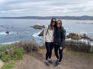 two girls at Point Lobos State Reserve 