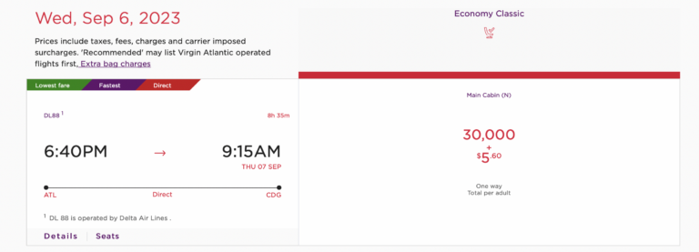 Using Virgin Atlantic To Save On Delta Flights - Travel Hacking Mom