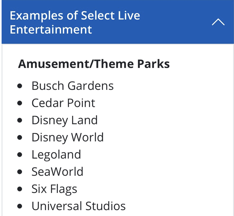 Screenshot live entertainment places